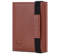 Slim Wallet mit RFID-Schutz & 8 Kartenfächer (Genarbt) - Cognac (Genarbt)