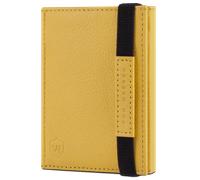 Slim Wallet mit RFID-Schutz & 8 Kartenfächer (Genarbt) - Gelb (Genarbt)