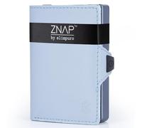 Slimpuro ZNAP Slim Wallet 8 Karten Münzfach 8,9 x 1,5 x 6,3 cm (BxHxT) RFID-Schutz ZNAP Slim Wallet Mini-Portemonnaie Geldbörse, -beutel Etui | für bis zu 8 Bankkarten | einfacher Zugriff: auffächern der Karten | Münz- und Geldscheinfach | schlankes Design | flach | langlebig | 8x1,5x6cm | RFID-Schutzkarte | Aluminium