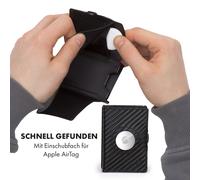 Slimpuro ZNAP Airtag Wallet 12 Karten Münzfach 8,9 x 1,8 x 6,3 cm (BxHxT) RFID-Schutz
