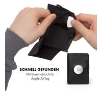 Slimpuro ZNAP Airtag Wallet 12 Karten Münzfach 8,9 x 1,8 x 6,3 cm (BxHxT) RFID-Schutz