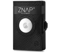 Slimpuro ZNAP Airtag Wallet 8 Karten Münzfach 8,9 x 1,5 x 6,3 cm (BxHxT) RFID-Schutz ZNAP Airtag Wallet Mini-Portemonnaie Geldbörse Geldbeutel Brieftasche Etui | für bis zu 8 Bankkarten | kompatibel mit Apple AirTag | Münz- und Geldscheinfach | schlankes Design | flach | langlebig | 8 x 1,5 x 6 cm | RFID-Schutzkarte | Aluminium