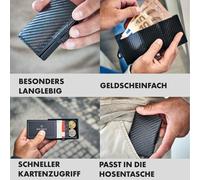 Slimpuro ZNAP Slim Wallet 12 Karten Münzfach 8,9 x 1,8 x 6,3 cm (BxHxT) RFID-Schutz