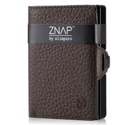 Slimpuro ZNAP Slim Wallet 8 Karten Münzfach 8,9 x 1,5 x 6,3 cm (BxHxT) RFID-Schutz ZNAP Slim Wallet Mini-Portemonnaie Geldbörse, -beutel Etui | für bis zu 8 Bankkarten | einfacher Zugriff: auffächern 