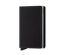 Secrid Slimwallet Briefttasche Schwarz Aluminium, Leder