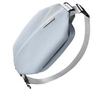 Sling Bag mit 19 eingebaute Taschen, stylische Crossbody Bag mit verstellbarem Schultergurt, LB03014 - Graublau / 4L