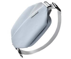 Sling Bag mit 19 eingebaute Taschen, stylische Crossbody Bag mit verstellbarem Schultergurt, LB03014 - Graublau / 4L