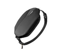 Sling Bag mit 19 eingebaute Taschen, stylische Crossbody Bag mit verstellbarem Schultergurt, LB03014 - Schwarz / 4L