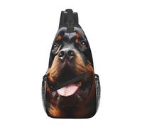 Sling Bags for Women Men Cool Rottweiler Dog Art Sling Rucksack Adjustable Strap Hüfttaschen Fanny Pack for Travel Sport Running Walking Waist Packs, Black, One Size, Black, One Size, blacks, One size