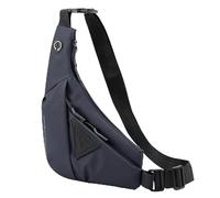 Sling Crossbody Bag, Umhängetasche Unisex, Lässige Brusttasche Wasserdicht Leicht Gym Backpack, Diebstahlsicher Sling Rucksack, mit Verstellbarem Schultergurt, für Outdoorsport, Reisen (Blau)