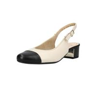 Slingpumps ARA "Ara Pumps Leder", Damen, Gr. 41,5, beige, schwarz, Leder, Schuhe Slingpumps (51921254-41,5) beige, schwarz