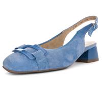 Slingpumps ARA "GRAZ", Damen, Gr. 2,5, blau (azurblau), Veloursleder, unifarben, Schuhe Slingpumps, Sling Pumps, Festtagssschuh mit Blockabsatz, H-Weite (61242015-2,5)