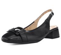 Slingpumps ARA "GRAZ", Damen, Gr. 7,5 (41), schwarz, Glattleder, unifarben, elegant, Schuhe, Sling Pumps, Festtagssschuh mit Blockabsatz, H-Weite (37225855-7,5) schwarz