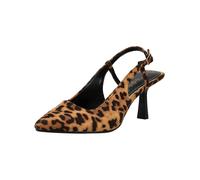 Slingpumps BUFFALO "Buffalo Pumps Lederimitat", Damen, Gr. 39, braun (leopard), Lederimitat, Schuhe Slingpumps (38727212-39) leopard