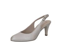 Slingpumps CAPRICE "Caprice Pumps Leder", Damen, Gr. 39, stone, Leder, Schuhe Slingpumps (29037449-39) stone