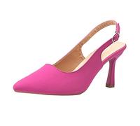 Slingpumps Damen Slingback Sommer Pumps Weich Absatz Spangenpumps Ballerina Damenschuhe Bequeme Spitz Vegan Spitzenschuhe Damenpumps