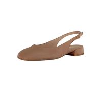 Slingpumps GABOR COMFORT "Gabor Comfort Pumps Veloursleder", Damen, Gr. 38,5, beige (sand), Veloursleder, Schuhe Slingpumps (93633646-38,5)