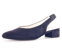 Gabor Slingpumps 81.520.16 Velours dunkelblau Damen Gr. 38,5