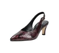 Slingpumps GABOR "Gabor Pumps Leder", Damen, Gr. 37,5, rot (bordeaux lack), Leder, Schuhe Slingpumps (18806015-37,5) bordeaux lack