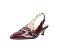 Slingpumps GABOR "Gabor Pumps Leder", Damen, Gr. 37,5, rot (bordeaux), Leder, Schuhe Slingpumps (78661444-37,5) bordeaux