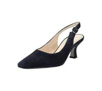 Slingpumps GABOR "Gabor Pumps Veloursleder", Damen, Gr. 37,5, dunkelblau, Veloursleder, Schuhe Slingpumps (19006218-37,5) dunkelblau