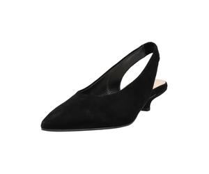 Slingpumps GABOR "Gabor Pumps Veloursleder", Damen, Gr. 38, schwarz, Veloursleder, Schuhe Slingpumps (45916461-38) schwarz