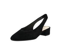 Slingpumps GABOR "Gabor Pumps Veloursleder", Damen, Gr. 41, schwarz, Veloursleder, Schuhe Slingpumps (42109045-41) schwarz