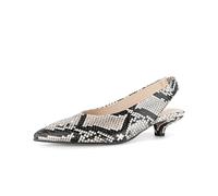 Slingpumps GABOR "Slingpumps Leder Reptiloptik", Damen, Gr. 36, beige, Schuhe Slingpumps (15911014-36) beige