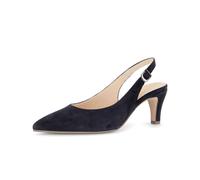 Slingpumps GABOR "Slingpumps", Damen, Gr. 37,5, schwarz (blau), Schuhe Slingpumps (30926624-37,5) blau