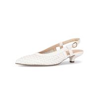 Gabor Sling Pumps weiß latte Flecht 81.534.21 - Größe 37