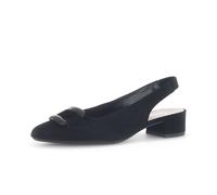 Slingpumps GABOR "Slingpumps Rauleder", Damen, Gr. 38, schwarz, Schuhe Slingpumps (37546323-38) schwarz