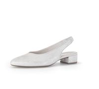 Slingpumps GABOR "Slingpumps", Damen, Gr. 38, silber, Schuhe Slingpumps (17973706-38)