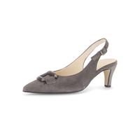 Slingpumps GABOR "Slingpumps", Damen, Gr. 41, grau, Schuhe Slingpumps (29136110-41) grau