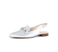 Gabor Sling Pumps silber grau metallic Kristall 61.531.61 - Größe 37