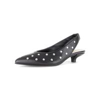 Slingpumps GABOR "Slingpumps Glattleder", Damen, Gr. 40, schwarz, Schuhe Slingpumps (91028912-40) schwarz