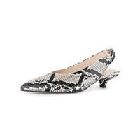 Slingpumps GABOR "Slingpumps Leder Reptiloptik", Damen, Gr. 36, beige, Schuhe Slingpumps (15911014-36) beige