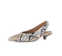 Slingpumps GABOR "Slingpumps Leder Reptiloptik", Damen, Gr. 37,5, multicolour, Schuhe Slingpumps (91411257-37,5) multicolour