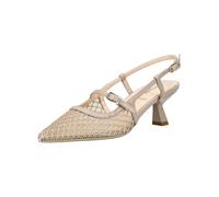 Slingpumps NERO GIARDINI "Nero Giardini Pumps Leder/Textil", Damen, Gr. 40, beige, rosa, Leder, Textil, Schuhe Slingpumps (97559328-40) beige, rosa