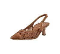Slingpumps PAUL GREEN "Paul Green Pumps Leder", Damen, Gr. 41, nut, Leder, Schuhe Slingpumps (42981510-41) nut