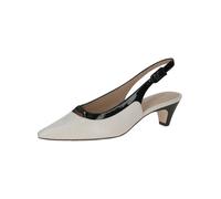 Slingpumps PETER KAISER "Peter Kaiser Pumps Leder", Damen, Gr. 38, schwarz, beige, Leder, Schuhe Slingpumps (89726065-38) schwarz, beige