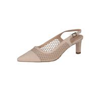 Slingpumps PETER KAISER "Peter Kaiser Pumps Leder/Textil", Damen, Gr. 35,5, sand, Leder, Textil, Schuhe Slingpumps (98465660-35,5) sand