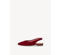 Tamaris Damen Slingpumps M2940246 Leder mit Blockabsatz Rot Gr. 38