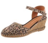 Slingpumps VERBENAS "MALENA LEO", Damen, Gr. 36, leodruck, Veloursleder, Schuhe Slingpumps, Keilsandalette, Sommerschuh, Urlaubsschuh im Leo-Look (74357613-36) leodruck