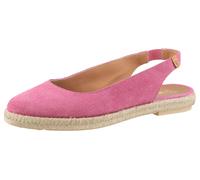 Slingsandale VERBENAS "Kiara Serraje", Damen, Gr. 37, pink, Veloursleder, Schuhe Slingsandale, Sommerschuh, Sling, Urlaubschuh mit Juterahmen (40792326-37)