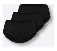 Taillenslip SPEIDEL, Damen, Gr. 44/46, 3 Stk., schwarz (3 stück schwarz), 100% Baumwolle, Unterhosen Taillenslip (448971-44) 3 stück schwarz