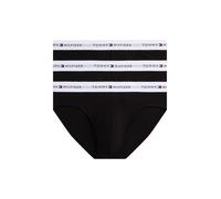 Tommy Hilfiger Slip 3P BRIEF DTM Herren 95%Baumw./5%Elast., Logo-Bund, Gr. L (52), Schwarz/Weiß