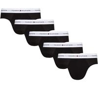 Tommy Hilfiger Signature CTN ESS Herren 5er-Pack Slips Schwarz/Schwarz/Schwarz/Schwarz/Schwarz Größe LG