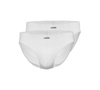 Slip AMMANN "2er Pack Slip Day Modern", Herren, Gr. 5, weiß, Obermaterial: 93% Baumwolle CO. 7% Elasthan EL., Unterhosen Slip (67093847-5) weiß
