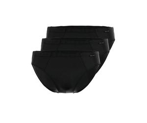 Slip AMMANN "3er Pack Mini Slip Day Modern / Cotton & More", Herren, Gr. 12, schwarz, Single Jersey, Obermaterial: 57% Modal CMD. 35% Baumwolle CO. 8% Elasthan EL., Unterhosen Slip (24453760-12) schwa