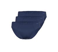Slip AMMANN "3er Pack Mini Slip Day Modern / Cotton & More", Herren, Gr. 6, blau (nightblau), Single Jersey, Obermaterial: 57% Modal CMD. 35% Baumwolle CO. 8% Elasthan EL., Unterhosen Slip (31456468-6